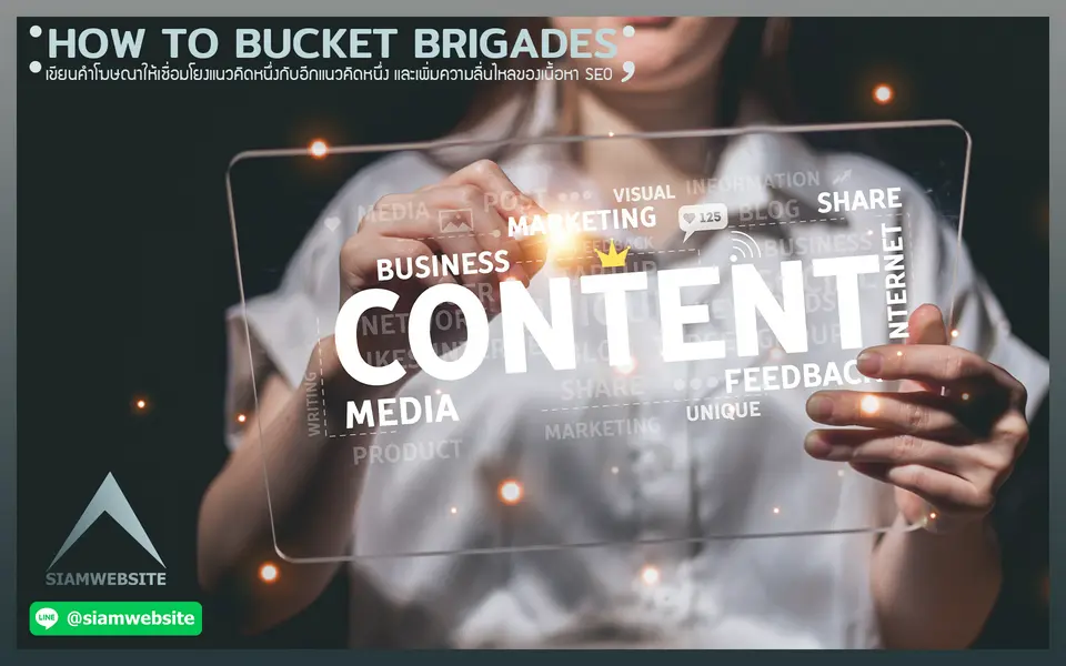 รับทําเว็บไซต์ เว็บขยายสายงาน วิธีใช้ BUCKET BRIGADES ในบทความ SEO | TTT-WEBSITE 