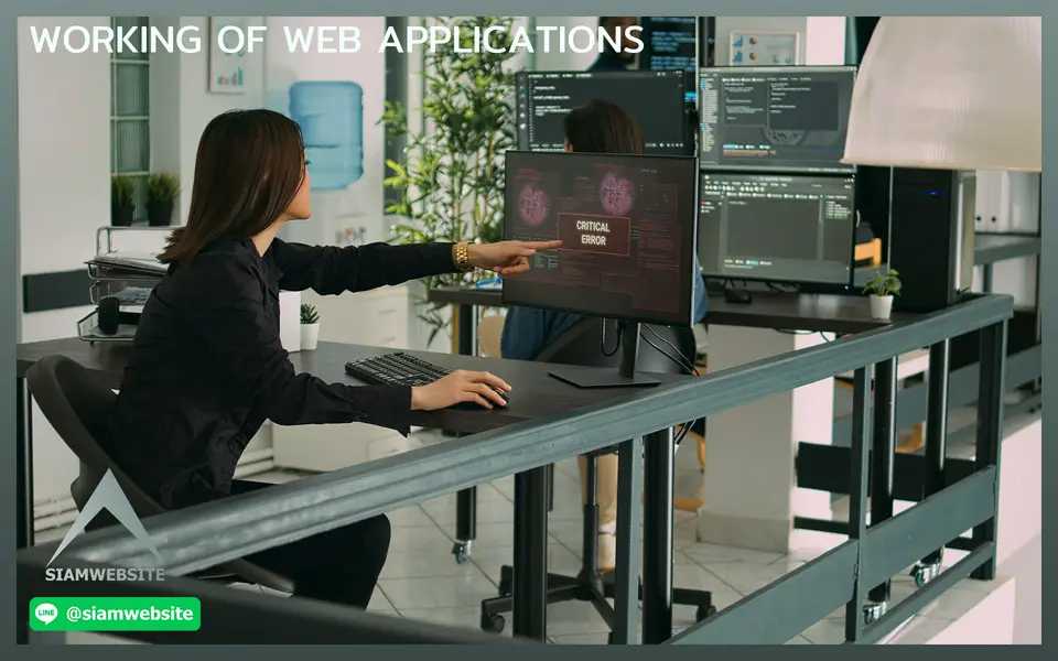 รับทําเว็บไซต์ เว็บขยายสายงาน Working of Web Applications | TTT-WEBSITE 