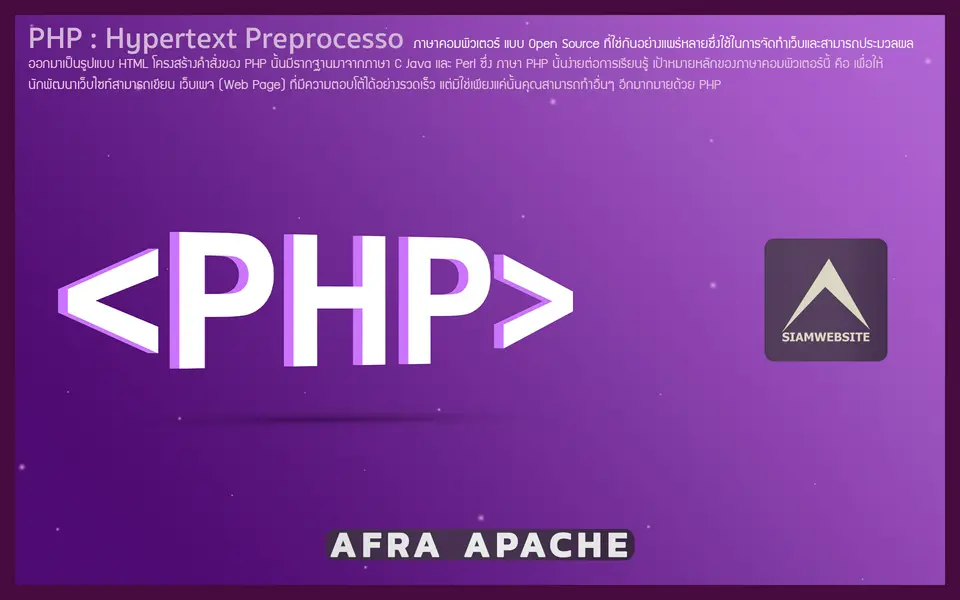รับทําเว็บไซต์ เว็บขยายสายงาน PHP : Hypertext Preprocesso | TTT-WEBSITE 